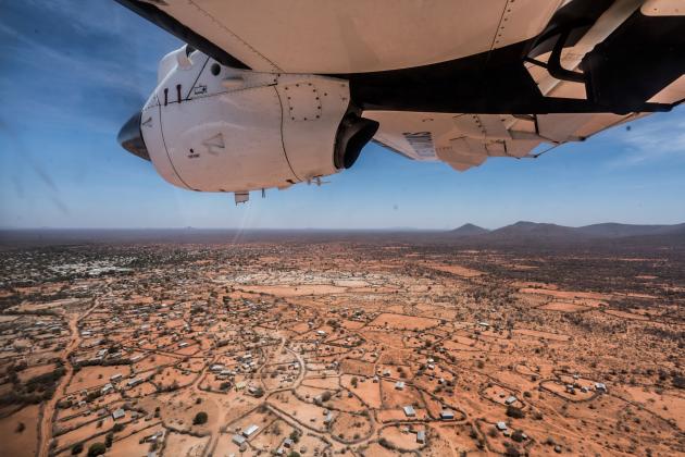 aerial image humanitarian response