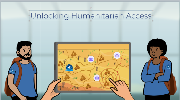 Humanitarian access map